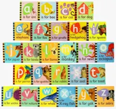Coperta cărții The Animal Alphabet Library Collection 26 Books Set (A To Z), DK