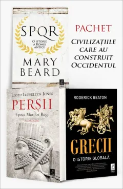 Coperta cărții Pachet Civilizațiile care au construit Occidentul. SPQR/Grecii/Perșii - Mary Beard