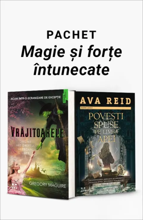 Coperta cărții Pachet Magie și forțe întunecate. Vrăjitoarele/Povești spuse pe limba apei - Gregory Maguire