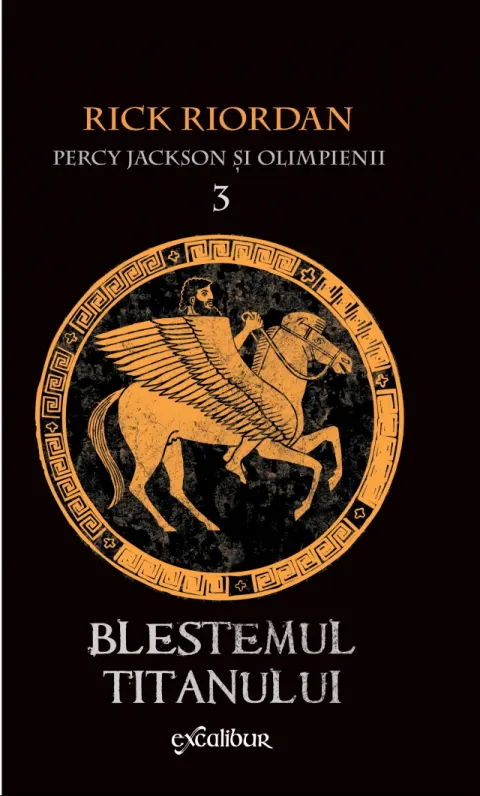 Coperta cărții Blestemul Titanului (Percy Jackson și Olimpienii, vol. 3)