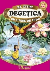 Coperta cărții Sa citim Degetica cu litere de tipar
