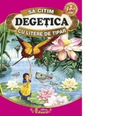 Coperta cărții Sa citim Degetica cu litere de tipar