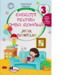 Coperta cărții Culegere de exercitii pentru limba romana Jocul cuvintelor, clasa a III-a