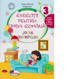 Coperta cărții Culegere de exercitii pentru limba romana Jocul cuvintelor, clasa a III-a