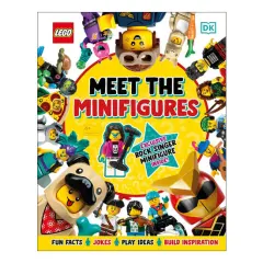 Coperta cărții Lego Meet the Minifigures With Exclusive Lego Rockstar Minifigure