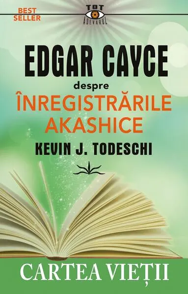 Coperta cărții Edgar Cayce despre inregistrarile akashice. Cartea vietii