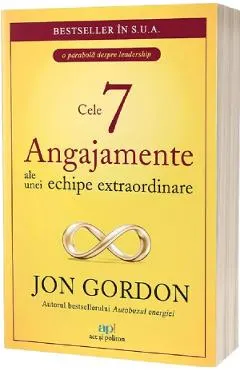 Coperta cărții Cele 7 angajamente ale unei echipe extraordinare
