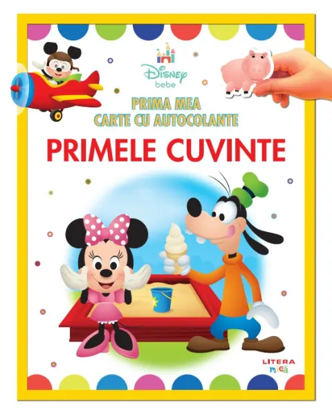 Coperta cărții Disney bebe. Prima mea carte cu autocolante. Primele cuvinte