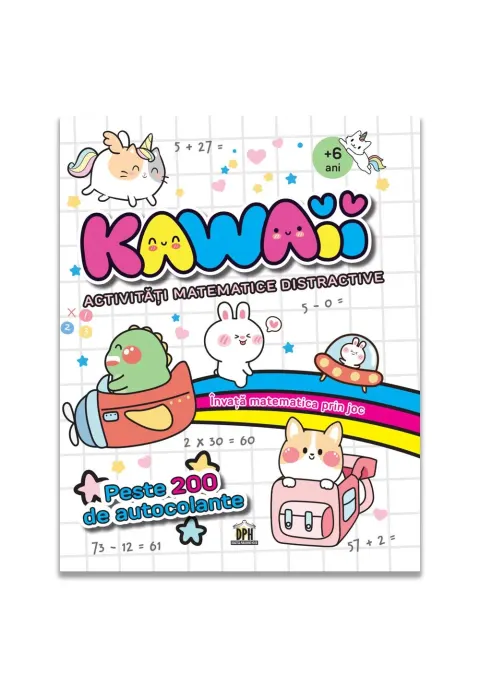 Coperta cărții Kawaii. Activități matematice distractive
