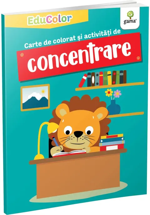 Coperta cărții Carte de colorat și activități de concentrare