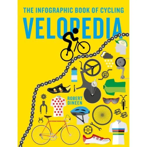 Coperta cărții Velopedia: The infographic book of cycling