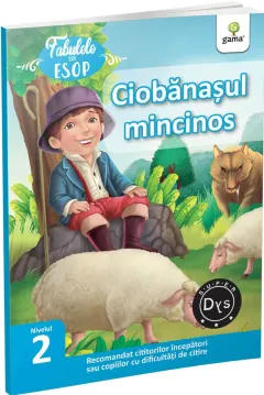 Coperta cărții Ciobanasul mincinos. Fabulele lui Esop: Nivelul 2