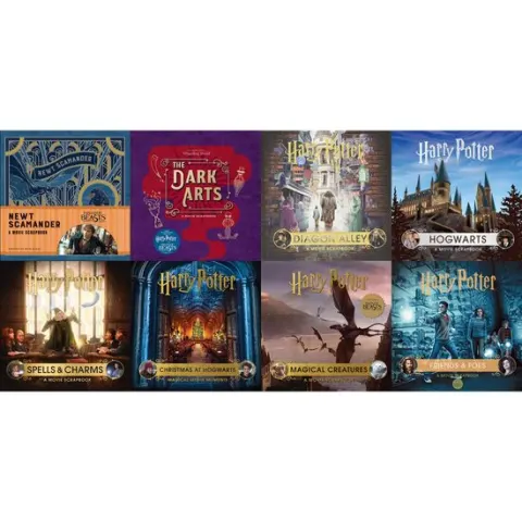 Coperta cărții Harry Potter & Fantastic Beasts Movie Scrapbook - 8 Book Collection