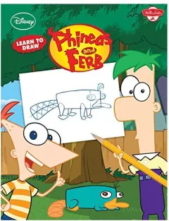Coperta cărții Disney learn to draw Phineas and Ferb
