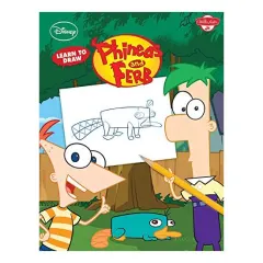 Coperta cărții Disney learn to draw Phineas and Ferb