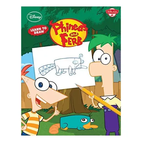 Coperta cărții Disney learn to draw Phineas and Ferb