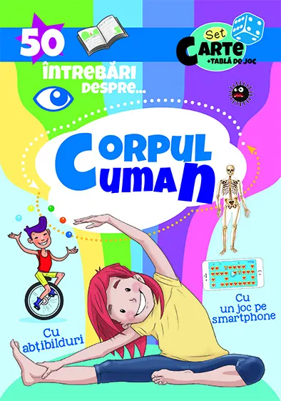Coperta cărții 50 intrebari despre... Corpul uman