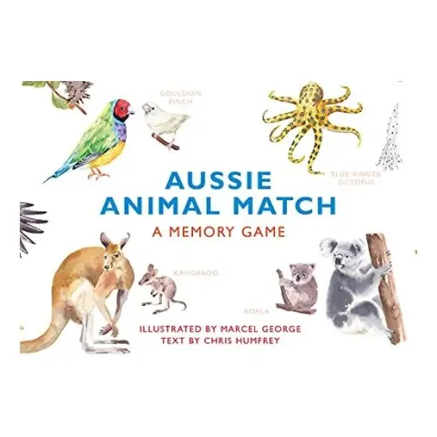 Coperta cărții Aussie Animal Match, Marcel George, Chris Humfrey