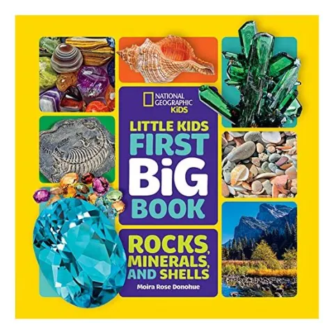 Coperta cărții Little Kids First Big Book of Rocks, Minerals and Shells, Moira Rose Donohue