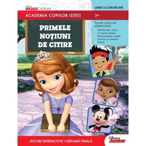 Coperta cărții Academia copiilor isteti. Primele notiuni de citire