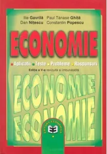Coperta cărții Economie. Aplicatii. Teste. Probleme. Raspunsuri. Editia a V-a, revizuita si imbunatatita