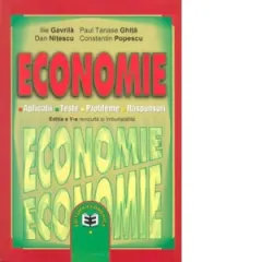 Coperta cărții Economie. Aplicatii. Teste. Probleme. Raspunsuri. Editia a V-a, revizuita si imbunatatita