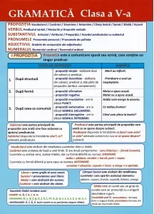 Coperta cărții Plansa. Gramatica - Clasa a V-a