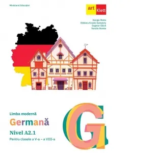 Coperta cărții Limba moderna germana. Manual pentru clasele a V-a - a VIII-a. Nivel A2.1