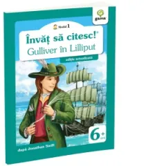 Coperta cărții Invat sa citesc! Nivelul 1 - Gulliver in Lilliput (editie actualizata)