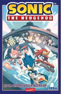 Coperta cărții sonic the hedgehog vol.3: lupta pentru insula ingerilor (benzi desenate) - ian flynn