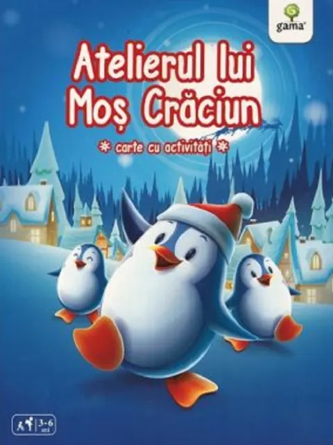 Coperta cărții Atelierul lui Mos Craciun. Carte cu activitati