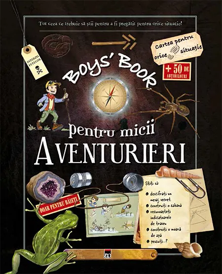 Coperta cărții Boys` Book pentru micii aventurieri