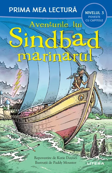 Coperta cărții Aventurile lui Sindbad Marinarul (Nivelul 3 Poveste cu capitole)