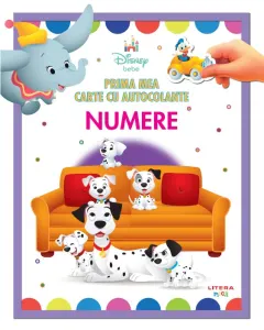 Coperta cărții Disney bebe. Prima mea carte cu autocolante. Numere
