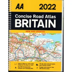 Coperta cărții AA Concise Road Atlas Britain 2022