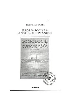 Coperta cărții Istoria Sociala A Satului Romanesc