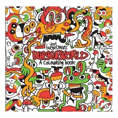 Coperta cărții Jon Burgerman's Burgerworld : a Colouring Book
