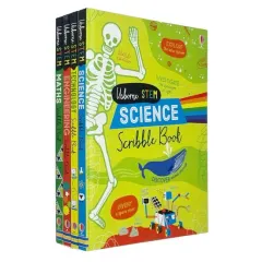 Coperta cărții Usborne Stem Science Scribble Book Series - 4 Books Collection Set