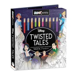 Coperta cărții Disney: Twisted Tales Colourmania (Colouring Book and Pencil Set)