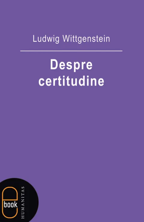 Coperta cărții Despre certitudine (pdf)