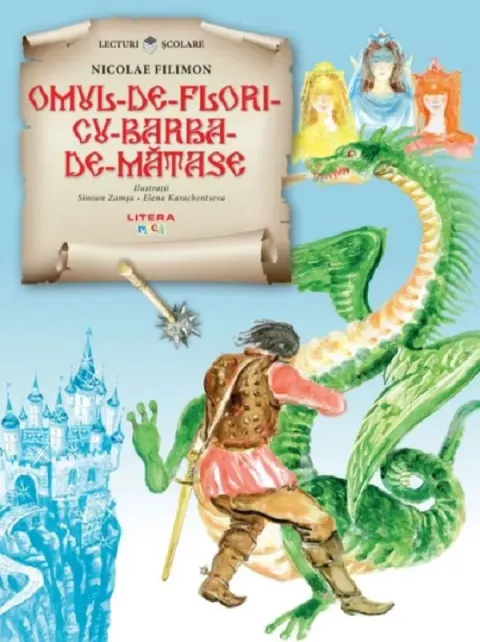 Coperta cărții Omul de flori cu barba de matase