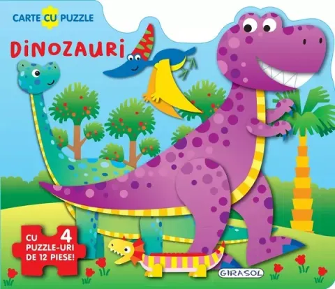 Coperta cărții Carte cu puzzle. Dinozauri