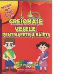 Coperta cărții Creionase vesele pentru fete si baieti. Carte de colorat pentru toti copiii isteti
