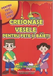 Coperta cărții Creionase vesele pentru fete si baieti. Carte de colorat pentru toti copiii isteti