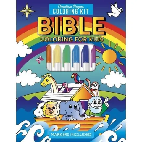 Coperta cărții Bible coloring for kids creative pages coloring kit