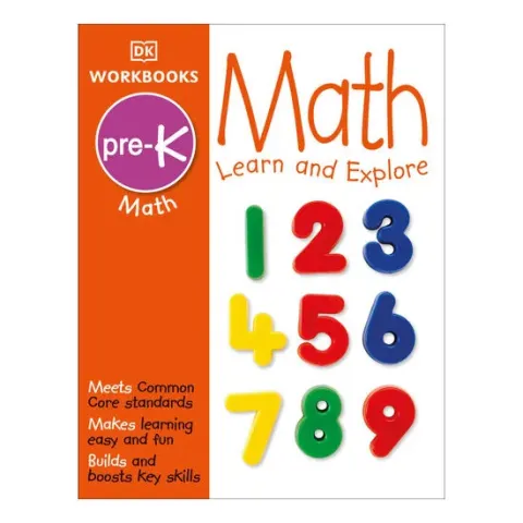 Coperta cărții DK Workbooks: Math, Pre-K Learn and Explore