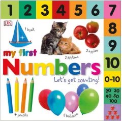 Coperta cărții My first numbers: let's get counting!
