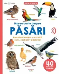 Coperta cărții Bebe invata. Marea carte despre pasari. 40 de sunete de pasari