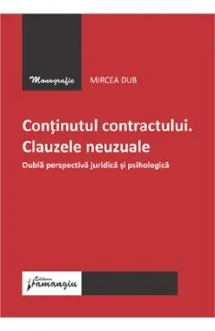Coperta cărții Continutul contractului. Clauzele neuzuale