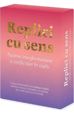 Coperta cărții Replici cu sens. 96 de carduri create de Gaspar Gyorgy